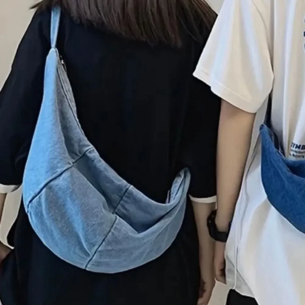 Denim Crossbody Sling Bag Unisex